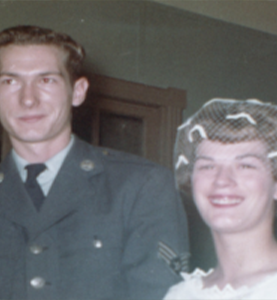 Mom and Dad, married at 20 and a baby on the way, October 1963.